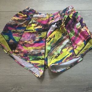Colorful lululemon hotty hot shorts